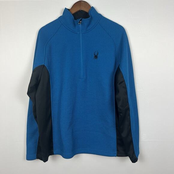 Spyder Core Sweater L Mens Outbound Half Zip Knit Sweatshirt - Picture 3 of 8